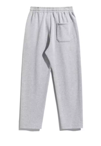Pantalones Deportivos de Corte Recto para Hombre, Cintura Elástica con Cordón, Tejido de Poliéster/Algodón, Resistentes al Viento, Casuales para Uso Diario - Product Image 6