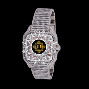 Reloj de Cuarzo con Diamantes Moissanite de Alta Demanda, Reloj de Moda Casual para Mujer, de Acero Inoxidable, para Uso Diario, Disponible para la Venta - Product Image 1