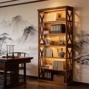 Espositore Indipendente per Librerie in Legno per Uffici Domestici, Soggiorni e Camere da Letto - Product Image 1