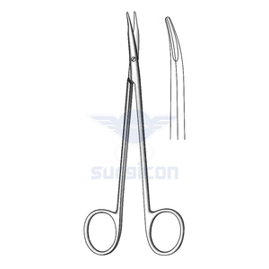 Tijeras Quirúrgicas Reynolds de 14 cm (5½ Pulgadas), Curvas, de Acero Inoxidable Reutilizables, para Cirugía General, Plástico y Tejidos Delicados - Product Image 1