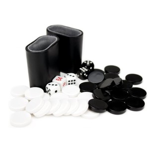 Juego de Backgammon de Cuero Negro de Alta Calidad, Juego de Mesa Clásico para Fiestas Familiares, Juego de Backgammon Profesional de Viaje, Regalo - Product Image 2
