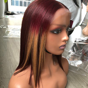 Couleur orange clair vente en gros de haute qualité 100% paquet de cheveux bruts vietnamiens os droit Super qualité à fermeture de prix 5by5 - Product Image 1