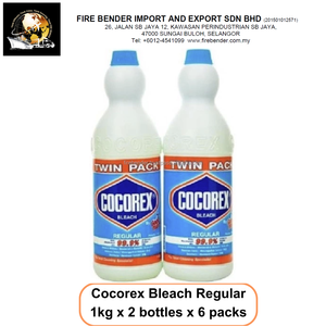 COCOREX <b>BLEACH</b> LIQUID 1KG TWIN PACK REGULAR 99.9% Active Ingredient MADE IN MALAYSIA BULK PURCHASE FOR INTERNATIONAL EXPORT MKT - Product Image 2