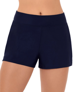 Women's Fitness Sports Yoga Shorts <b>Tummy</b> <b>Control</b> Mid Waist Breathable Eco-Friendly Quick Dry Light Wash Cycling Shorts - Product Image 6