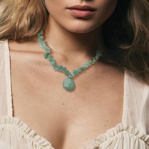 Collier de perles irrégulières en résine faites à la main, multicolores, bijoux de mode, artisanat moulé, pour femmes et filles - Meilleures ventes - Product Image 2