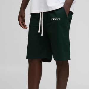 Shorts décontractés pour hommes en coton lavé léger, respirants et ajustables, coupe décontractée, à prix abordable - Product Image 1