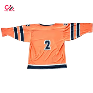 New Design Plus Size Jersey 100% Polyester Sublimation <b>Ice</b> Hockey Jersey Outdoor Sports Training Field Hockey Jersey - Product Image 2