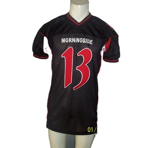 Gants de sport d'équipe City Maillot de football américain avec tout le corps en maille Numéros de jeu personnalisés et tissu durable pour le match - Product Image 1