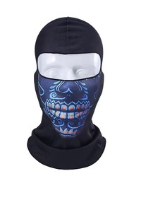 Pasamontañas Negro Completo con Estampado de Sonrisa, 100% Poliéster, Unisex, para Exteriores, Adulto, 56-58cm, Transpirable e Impermeable - Product Image 2