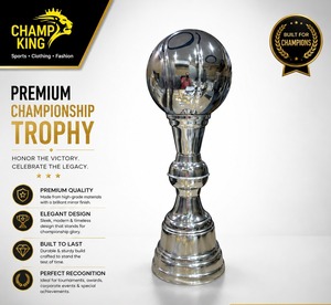 Stainless Steel Sports <b>Trophy</b> <b>Cup</b> Customized Achievement Award Display Durable Premium Quality - Product Image 1