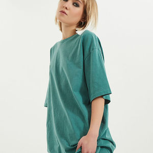 Camiseta Básica de Algodón para Mujer, Corte Ajustado, Cuello Redondo, Manga Corta, Color Rosa, para Verano, Camiseta Básica Delgada para Chicas - Product Image 3