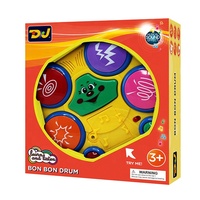 Batterie de tambour électronique éducative personnalisée en ABS, fonctionnant sur piles, pour enfants de 3 ans et plus (6 pièces) BON BON DRUM D.J. JOUETS