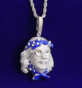 Pendentif Luxira Jewels personnalisé en moissanite taille brillant, plaqué argent rhodié, micro-incrustation, style hip-hop, unisexe, pour soirée - Product Image 4