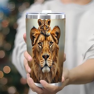 Double Silver Side 20oz Tumbler Rustproof Stainless Steel Vacuum Sealed <b>Reusable</b> Car Commuter <b>Cup</b> Custom Logo Wholesale - Product Image 3