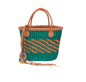 Custom Tassels Seagrass <b>Handbags</b> Woven Bag Luxury Leather Handle Fashion Women Straw Hand Bag Eco Friendly <b>Summer</b> Tote OEM - Product Image 1