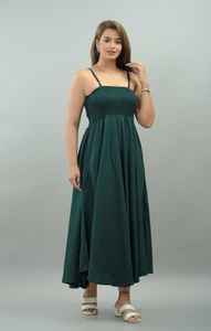 Robe longue de soirée sexy pour femme de haute qualité, col épaules dénudées, taille empire, 100 % coton, écologique, en promotion - Product Image 4