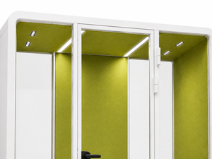 Cabina Acústica de Oficina Moderna y Ecológica de 2 Plazas con Estructura de Aluminio, Iluminación LED y Diseño Independiente para Oficina en Casa u Hotel - Product Image 6