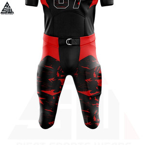 Влагоотводящая ткань больших размеров для тренировок и матчей: легкая форма для американского футбола в элитном стиле, удобные джерси и брюки - Product Image 6