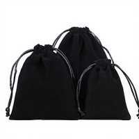 Sacs à cordon pliables en polyester doux à motif de dessin animé, grande capacité, pour cadeaux de fête, emballage, bijoux en velours, plusieurs couleurs, vente en gros