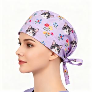 Bonnet de nuit/chémo en satin de soie brillant avec large bande élastique et logo personnalisé pour femme, idéal pour l'allaitement et les uniformes médicaux (vente en gros) - Product Image 6