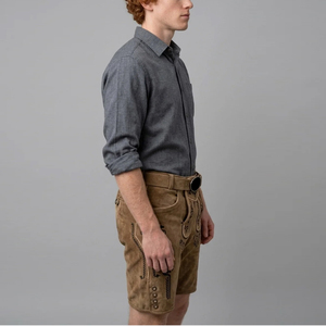 Pantalones Cortos Bávaros Alemanes de Cuero de Gamuza Genuino a Precio Razonable, Nuevo Estilo, Pantalones Cortos Bávaros Tradicionales Alemanes - Product Image 5
