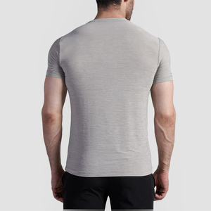 Camisetas de Manga Corta para Hombre al por Mayor con Logotipo Personalizado, Camisetas Ajustadas a la Moda, Transpirables, Ecológicas, Cómodas y Ligeras - Product Image 3