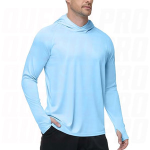 Men UPF 50+ Sun <b>Hoodie</b> <b>UV</b> <b>Protection</b> Long Sleeve Fishing Shirts Rash Guard Lightweight Breathable Quick Dry Moisture Wicking - Product Image 1