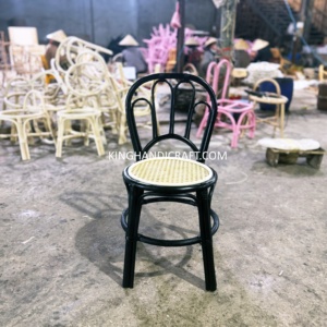 Chaises pour enfants en rotin naturel faites à la main pour accessoires de photographie, location d'événements, mariage, fête d'anniversaire, mobilier OEM - Product Image 3
