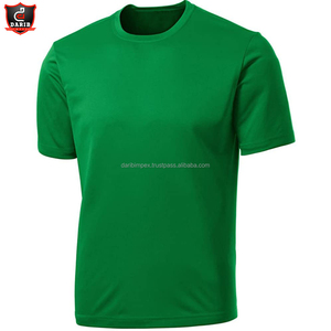 T-shirt de performance athlétique pour homme, col rond, séchage rapide, en coton/polyester, uni, perlé, respirant, écologique, pour activités de plein air - Product Image 4