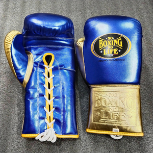 Guantes de Boxeo Profesionales Nuevos, Sin Boxeo No Hay Vida, Guantes de Entrenamiento y Sparring de Cuero Duradero de Alta Calidad - Product Image 3