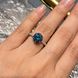 Elegant Luxury 18k White Gold Diamond <b>Ring</b> IGI Certified Classic <b>Fine</b> Jewelry Gift for Women and Men - Product Image 5