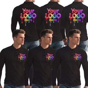 Custom Item Men's Cotton Casual Long Sleeve Gift Polo Shirt Eco-Friendly Quick-Dry Moisture-Wicking Breathable Lightweight - Product Image 1