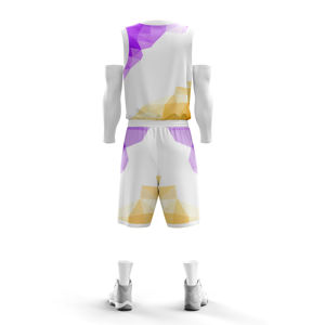 Uniforme de Baloncesto Personalizado de Alta Calidad para Hombre, Camiseta y Pantalones Cortos, Diseño Sublimado con Logotipo Impreso - Product Image 6