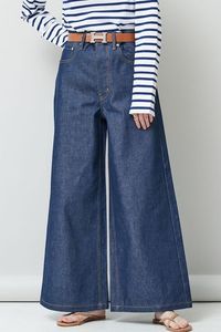 Jean en denim taille haute à jambe large pour femme, coupe ample, longueur intégrale, en coton délavé, style décontracté printemps - Product Image 4