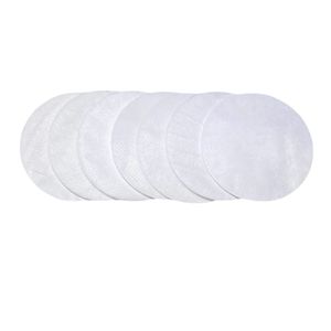 Tampons faciaux jetables en papier pour les soins de la peau, feuilles rondes blanches non tissées - Product Image 1