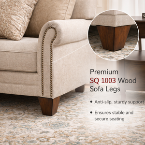 Heavy Duty Low Profile Square Block Wooden Furniture Components Direct Factory Price Rubberwood Chunky Couch Support <b>Feet</b> Bulk - Product Image 5