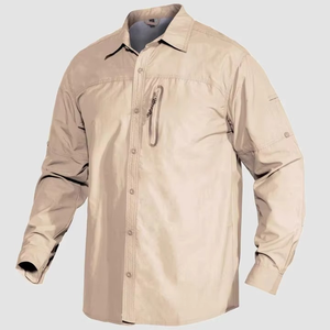 Camisetas de Pesca para Hombre, Ligeras, de Secado Rápido, Transpirables, Antibacterianas, con Protección UV UPF50, Personalizables por Delante, en Spandex/Poliéster - Product Image 3