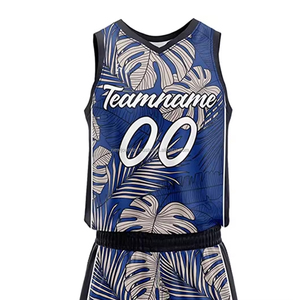 เสื้อบาสเก็ตบอลสำหรับผู้ชายพิมพ์ซับลิเมชันใช้ได้ทุกขนาด - Product Image 4