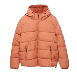 Vente en gros de vestes bouffantes de haute qualité avec logo personnalisé pour hommes hiver design solide à capuche XL tissu du fabricant professionnel - Product Image 6