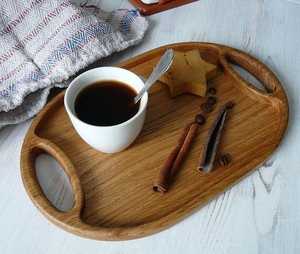 Platos de madera desechables redondos modernos de alta calidad personalizados para bodas, bandejas decorativas de la India - Product Image 5