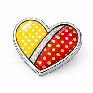 Regalos de recuerdo de países y naciones, insignia de solapa de metal personalizada con forma de corazón, pin con la bandera de Palestina con imán. - Product Image 3
