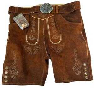 บทความ2025มาใหม่ท่อ lederhose สำหรับผู้ชายเสื้อผ้าบาวาเรีย Trachten คุณภาพสูง Kurz lederhose หนังแท้สำหรับฤดูกาลใหม่2025 - Product Image 2