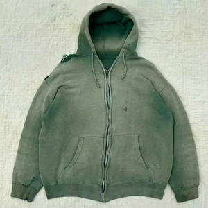 เสื้อฮู้ดผู้ชาย สีพื้น ซิปหน้า สวมใส่สบาย ทรงปกติ ผ้าถักขนแกะ ซักทำความสะอาดง่าย เป็นมิตรต่อสิ่งแวดล้อม เหมาะสำหรับใส่ในฤดูใบไม้ร่วง - Product Image 2