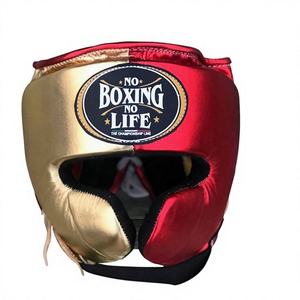 Personalized Customizable Red Gold MMA No Boxing No Life Sparring Pro Genuine Leather Lace-Up Closure Lightweight Gloves - Product Image 4