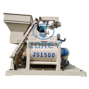 Malaxeur à béton à double arbre Js1500 de grande capacité avec élévateur - Product Image 3