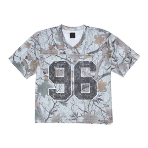 Camiseta de Fútbol de Malla Sublimada con Diseño Boxy, Cuello en V, Manga Corta, Secado Rápido, Ecológica, Transpirable, de Poliéster - Product Image 1