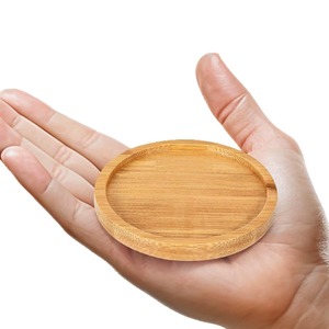 REHMAN CRAFT Natural Bamboo Coasters Raised Edge Heat-Resistant Handmade <b>Cup</b> <b>Mat</b> Set for Coffee Tea Home Kitchen Natural Wood - Product Image 5