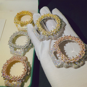 Affordable Luxury Moissanite Watch | VVS Iced Out Moissanite Diamond Watch| Wholesale Diamond Tester Pass - Product Image 3