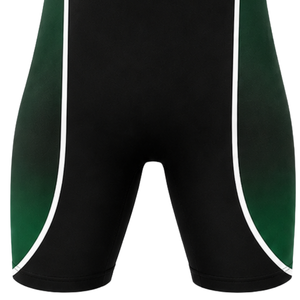 Men Black Green Sublimated Wrestling Singlet Polyester Sleeveless <b>Athletic</b> Sports Uniform Team Training Competition Match Wear - Product Image 6