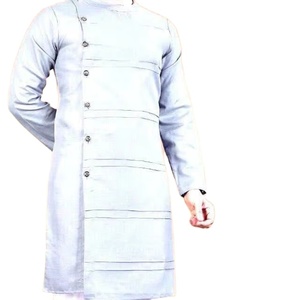 Ropa de fiesta sin arrugas de algodón indio tradicional de ajuste regular, atuendo de boda para invitados, colección de Festival Premium hecha a mano para hombres - Product Image 1